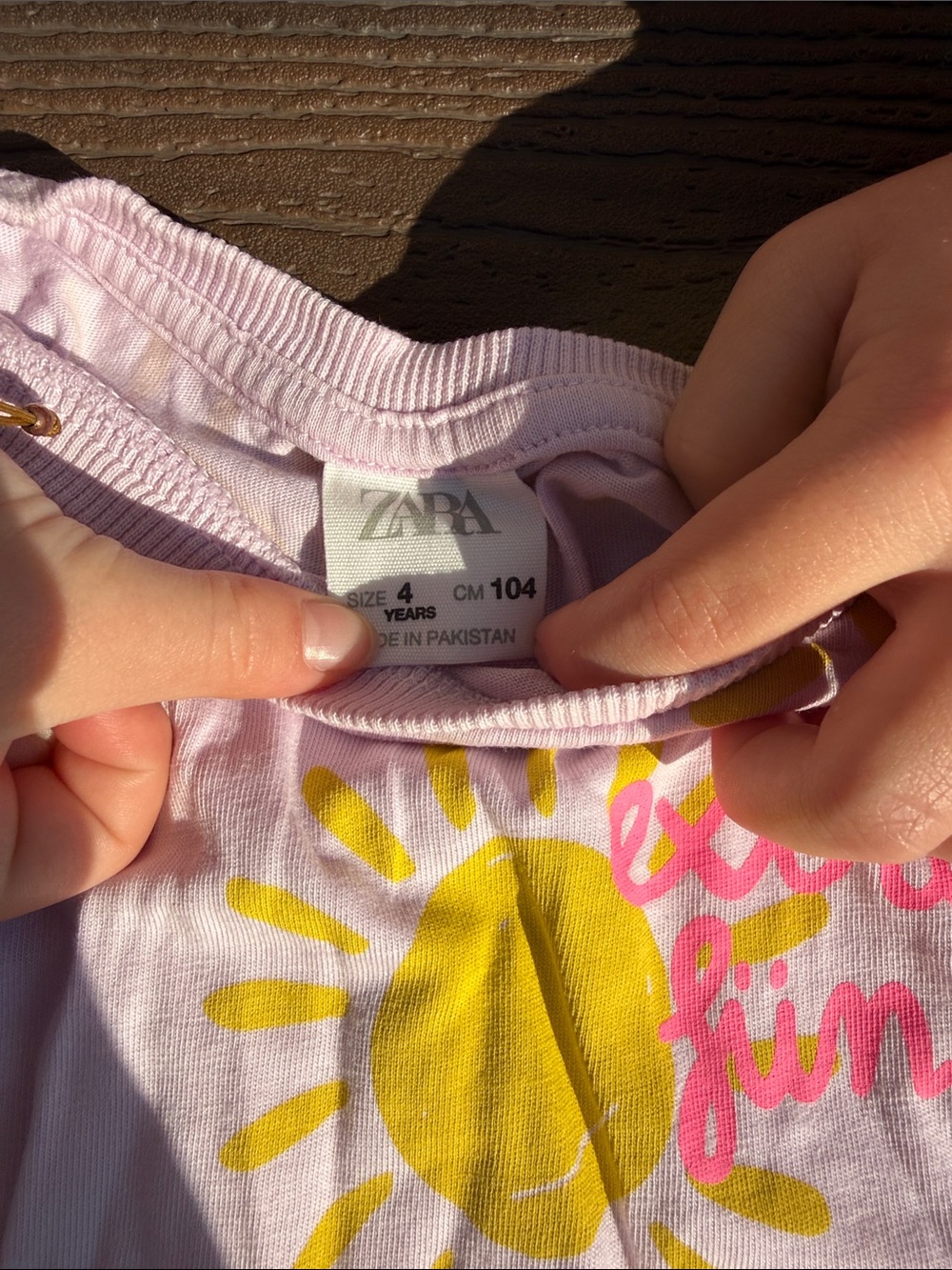 Zara Pink and Yellow Sun Matching Set - Picture 2 of 5